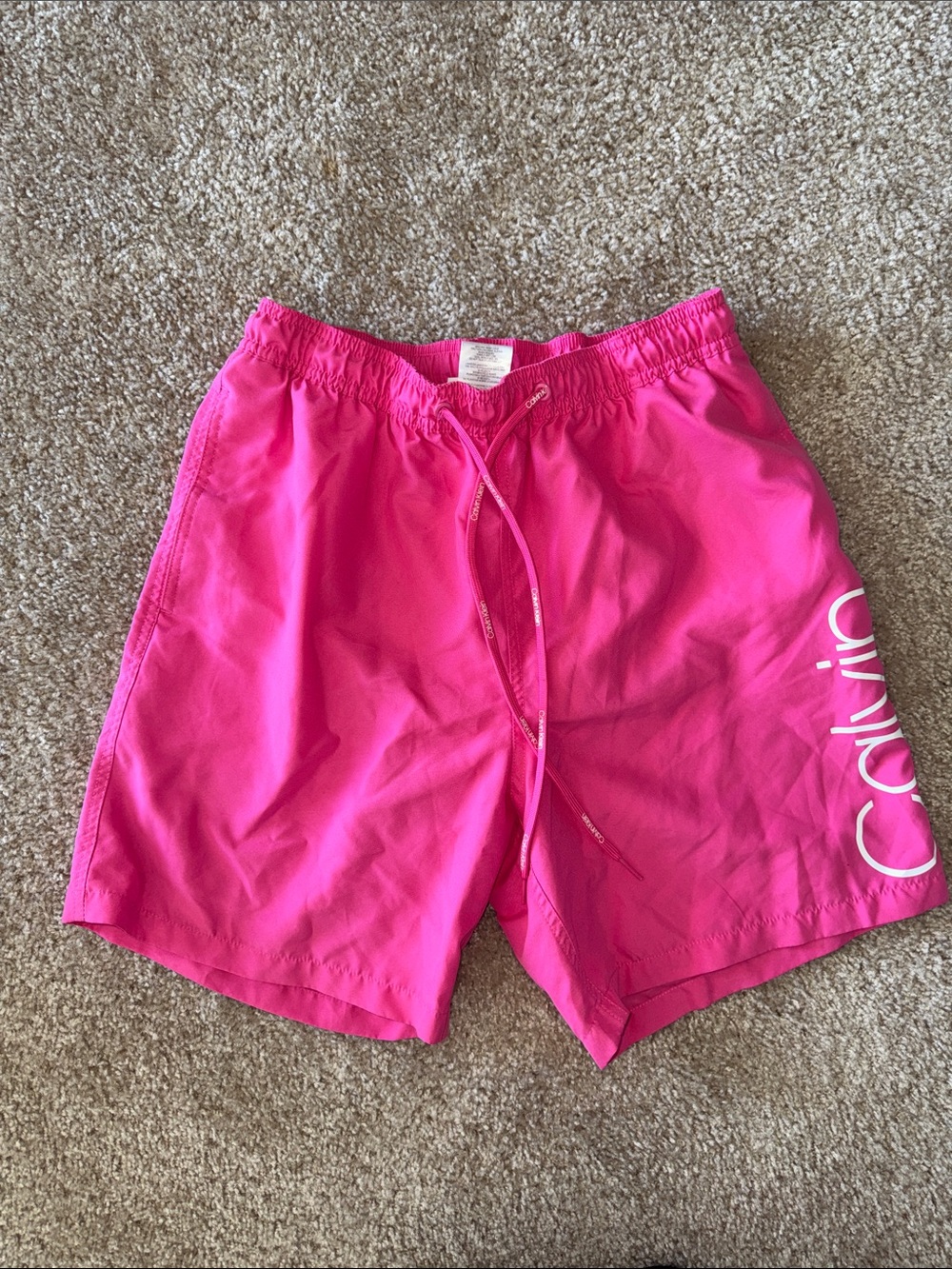 Calvin Klein Men’s Mid-Thigh Swim Trunks